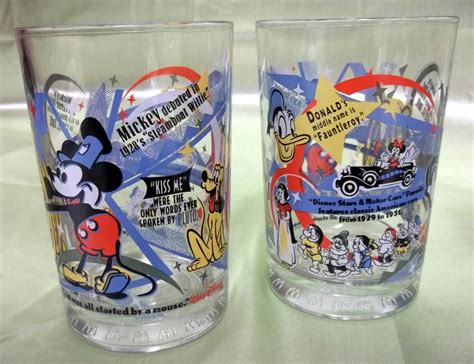 Glass collectibles commemorating 100 years of mcdonalds magic